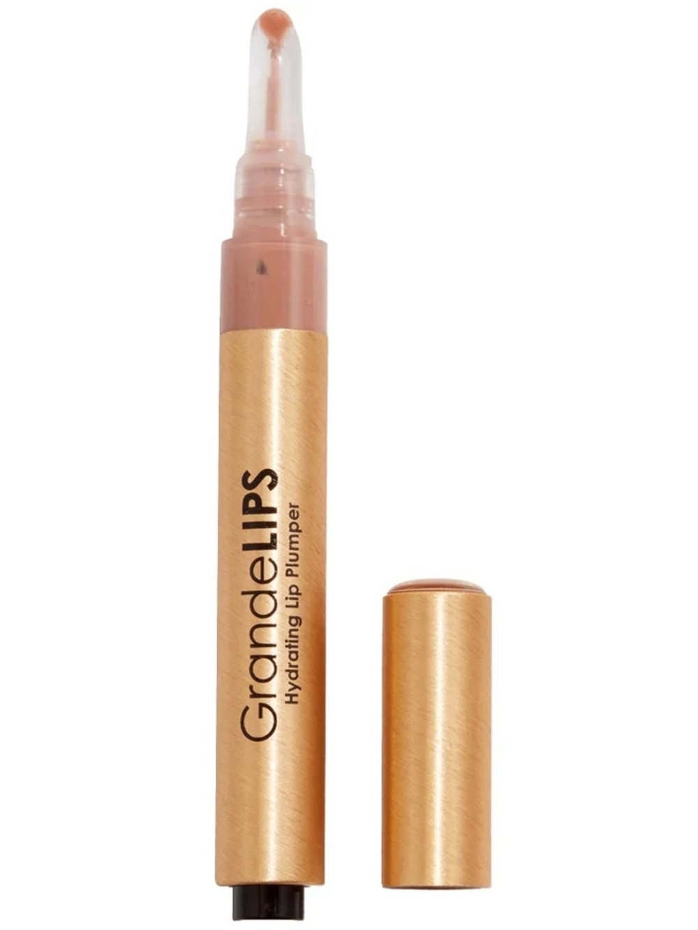 GRANDE Cosmetics NIB GrandeLIPS Hydrating Lip Plumper Gloss in Barely There